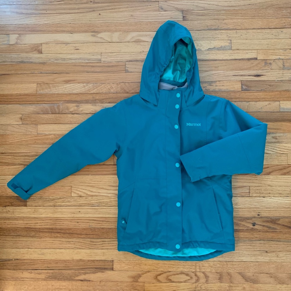 Marmot Kids Teal Raincoat